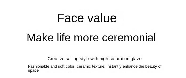 Product Introduction of Simple Modern Ceramic Sailboat Statue Creative TV Cabinet for Living Room Home Decorative Crafts 6
