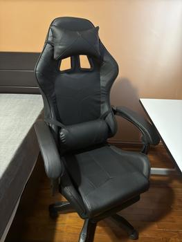 Product Review of O.W.L Leather Gaming Chair With Foot Rest Ergonomic Computer Chair Ergonomic Office Chair from A**n Y** 1