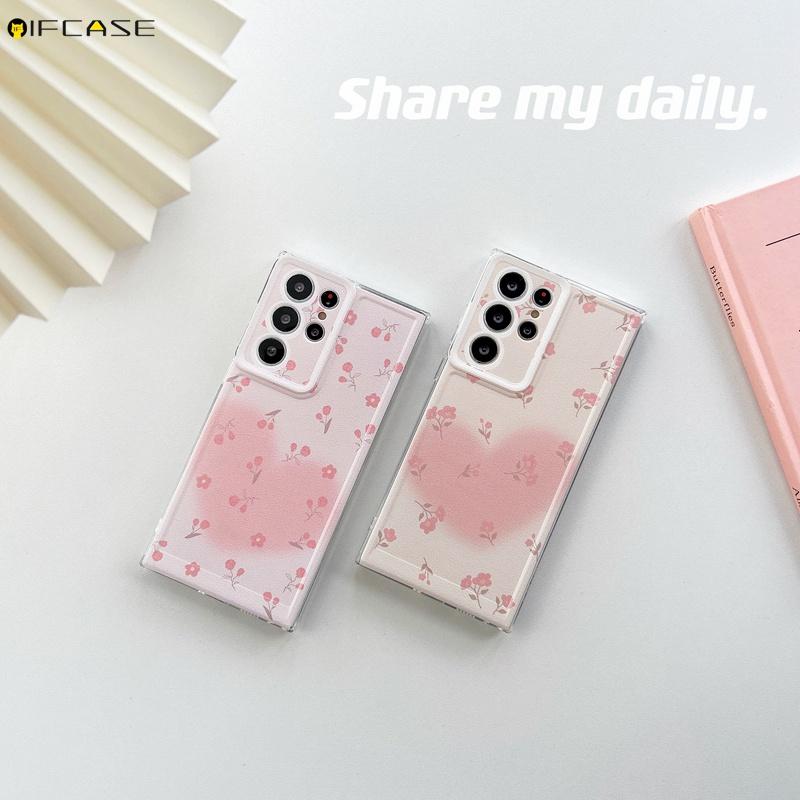 Product Introduction of For Vivo V29 V27 V25 V23 Pro V21 V21e 4G 5G V29e V27e V23e V21s Phone Case Pink Gradient Love Loving Heart Flower Floral Rose Tulip White Cute Soft Silicone Casing Cases Case Cover 14