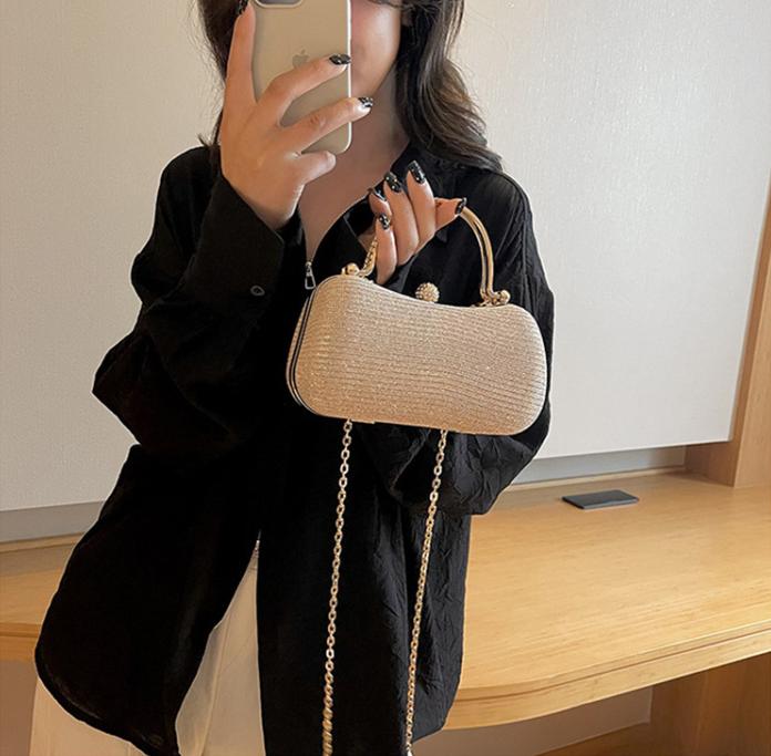 Tas Pesta Mewah Wanita Import Terbaru 2024 Elegan Tas Kondangan Wanita Mewah Clutch Wanita Dompet Pesta Import Hand Bag Wanita Ratunya Sultan Clutch Wanita bling bling Korean Style Elegan Mewah Unik Aesthetic 6