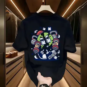 [COD] Kaos Pria 2026 Terbaru Berkualitas Motif Cetak Fashion Oversize Hitam Tersedia Nyaman Dan Stylish cotton crew neck