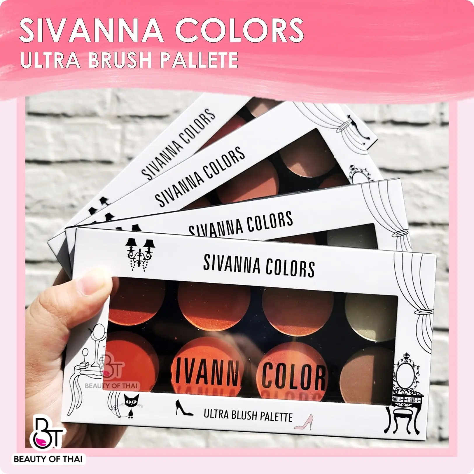 [ SIVANNA BLUSH ON PALETTE ] SIVANNA COLORS ULTRA BLUSH PALETTE