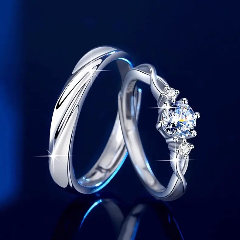 Cincin couple-stay together cincin pasangan cincin titanium 4