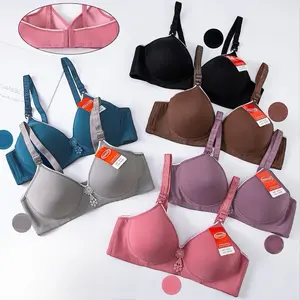 (PAKET OBRAL 6 PCS) BRA TOYAZI MISSLILY ROUMEI KAXILIMAN POLOS KAIT 3 TANPA KAWAT bh 36-42 besar 36 38 40 42 busa cantik motif wanita  tipis