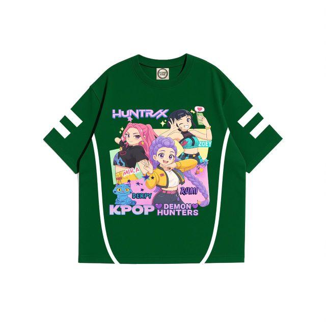 KAOS ANAK HK GAMBAR HUNTRIX KPOP DEMON HUNTER SABLON DTF PRINTING