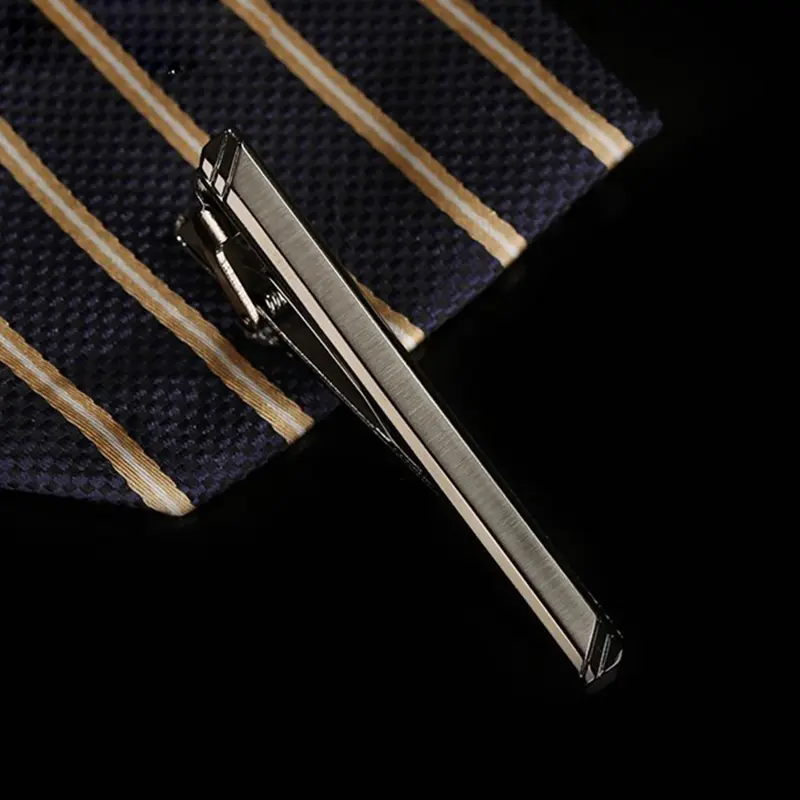 Men's Business Collar Clip Custom Simple Formal Professional Korean Tie Pin Clip Gift Box