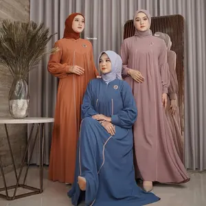 DISHA DRESS BY NADHEERA LUXURY | SUPER MEWAH PREMIUM Gamis Kerah Muslim Wanita