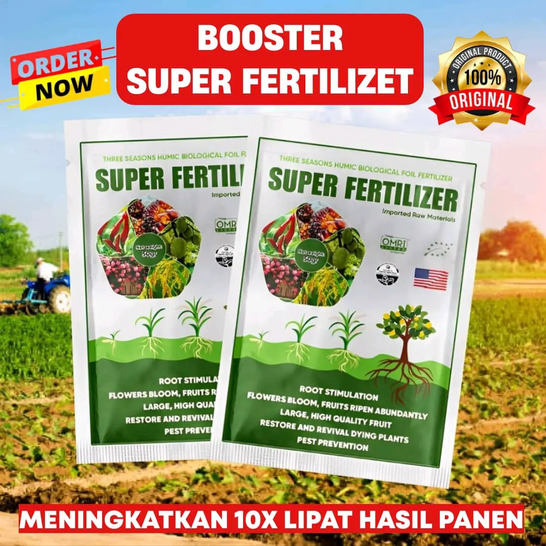 pupuk super fertilizer booster tanaman, sayuran, buah-buahan lebih subur