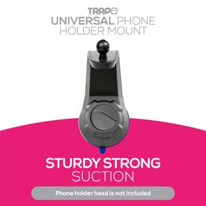Trapo Universal Phone Holder Mount / 17mm / Universal / Windscreen / Dashboard / Suction / Sturdy Build / Versatile Fitting phone  gadget