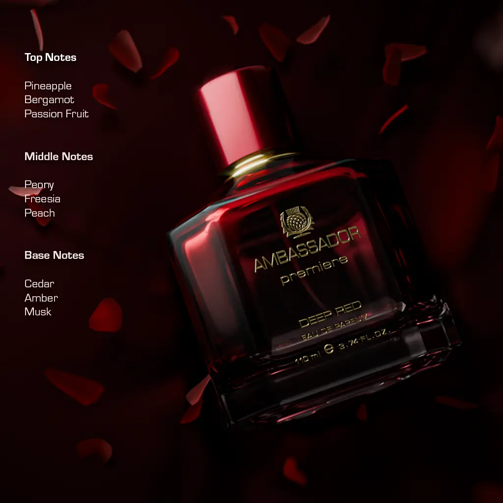 Ambassador Eau De Parfum Premiere Deep Red - 110ml