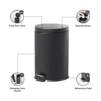 Gambar Informa Jet Tempat Sampah Pedal Slow Close - Hitam Trash Can Waste Bin Tong Sampah Keranjang Sampah Dustbin - 20 dari Informa Indonesia Kota Administrasi Jakarta Utara 4 Tokopedia