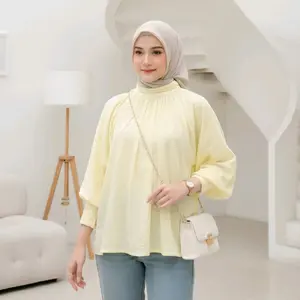 Leya Blouse Atasan Wanita Batwing Rayon Premium Adem Halus Baju Atasan Wanita Lebaran