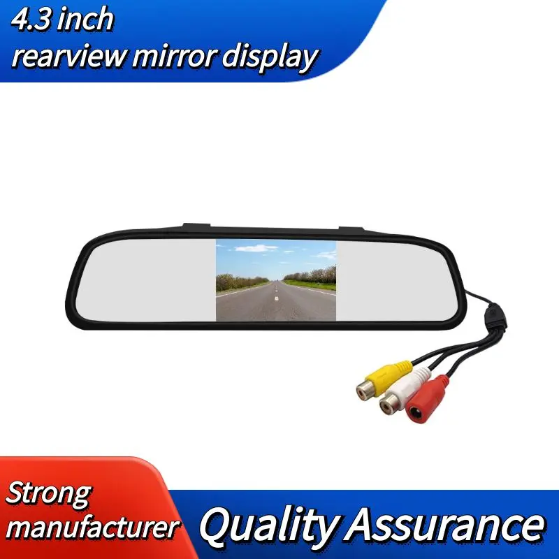 Car 4.3-inch rear view mirror display reversing camera monitor video DVD TV screen LCD screen