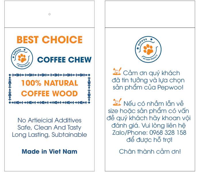 Thanh Xương Chó Gặm Gỗ Quế Size SM PEPWOO 100% Tự Nhiên | MADE IN VIETNAM 5