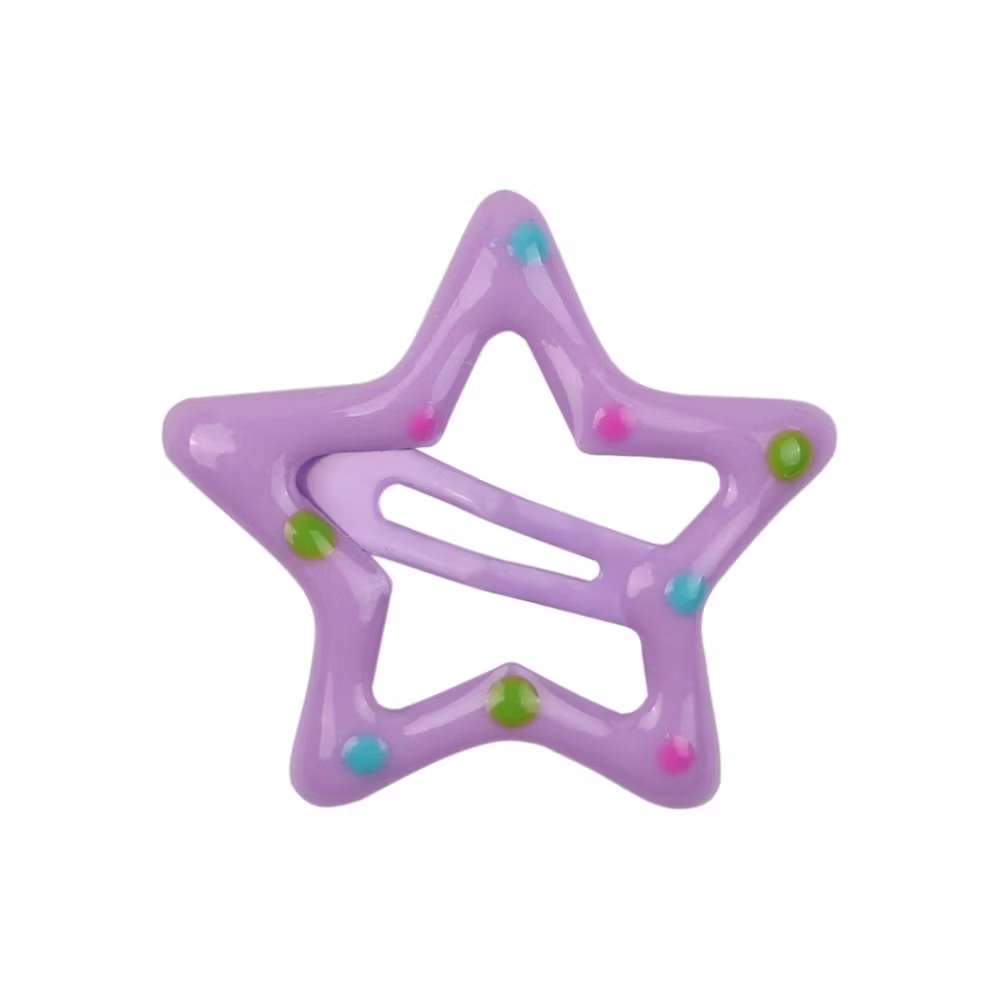 JEPIT BINTANG MIX WARNA | hair clips jepitan rambut motif bintang isi 100 pcs isi 50 pcs  pcs untuk anaK-anak & remaja jepit bintang gliter jepit bintang polkadot volly set 1 y2k aksesoris douyin