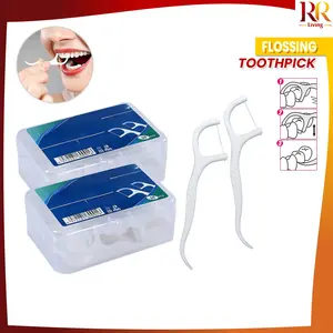 [COD] RR C1460 Dental Floss Stick Pembersih Sela Gigi Toothpick Higienis