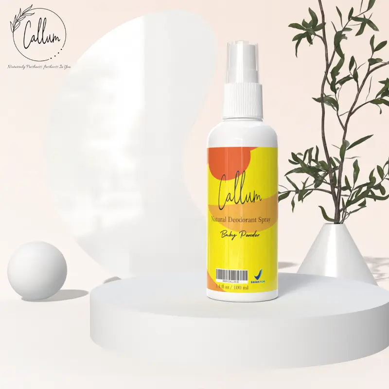 Callum - 1pcs Deodorant spray BabbyPowder tawas original Tanpa Aroma 2