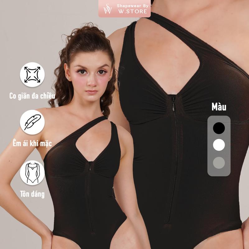   GIGI  Shapewear Bodysuit WSTORE Có Dây Kéo - Áo Bodysuit Shapewear WSTORE Co Giãn Đa Chiều Phối Đồ Đa Dạng - Shapewear by W.Store - KHÔNG KÈM QUẦN CHÂN VÁY 