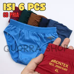 6 Pcs Celana Dalam Pria Dewasa BRONTEX CD Laki laki Remaja Anak Ukuran Size M L XL 3L 4L 5L Barang Bagus Harga Murah Katun Lembut 6 Pcs Celana Dalam Pria Dewasa BRONTEX CD Laki laki Remaja Anak Ukuran Size M L XL 3L 4L 5L Barang Bagus Harga Murah Katun Lembut