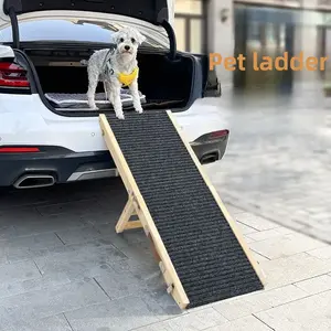 Solid Wood Pet Ladder Foldable Stairs Free Assembly Dog Ladder Pet Travel Accessories Pet Products