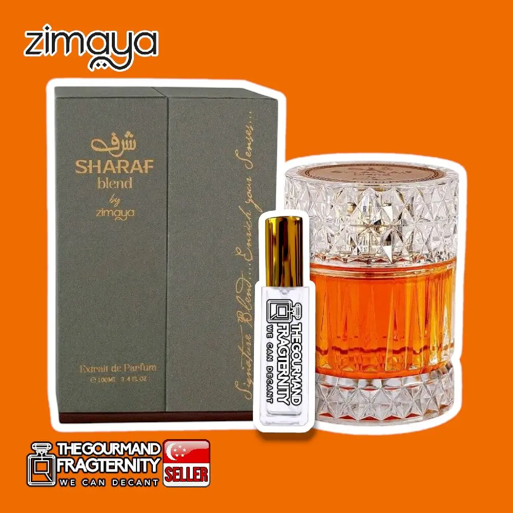 AFNAN ZIMAYA Sharaf Blend Extrait de Parfum 100ml, (Free Extra 10ml Decant!)