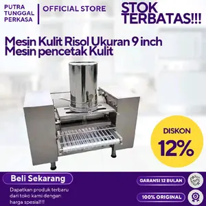 Mesin Kulit Risol Ukuran 9 inch Mesin pencetak Kulit