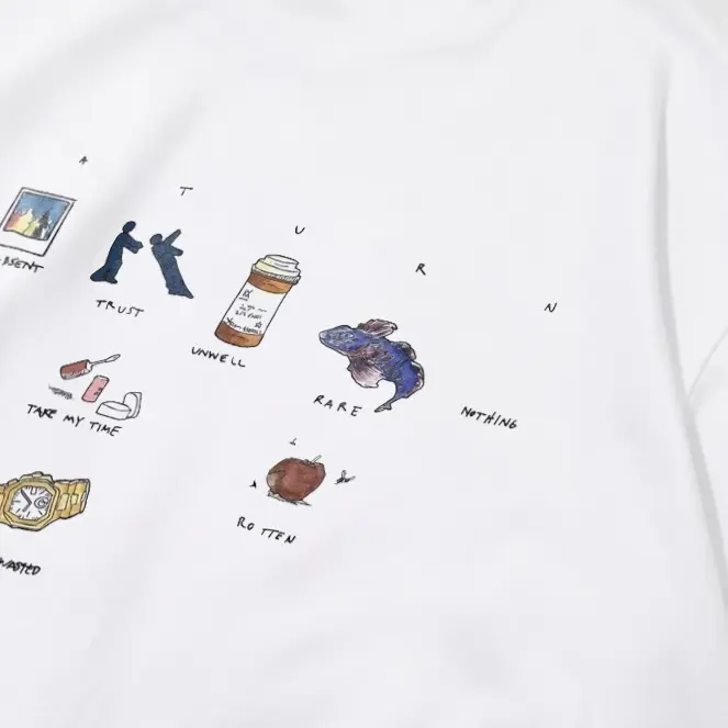 BY.YONIBOY - Kaos Katun Atasan Distro Wanita Pria Sza 'Saturn' Motif 4