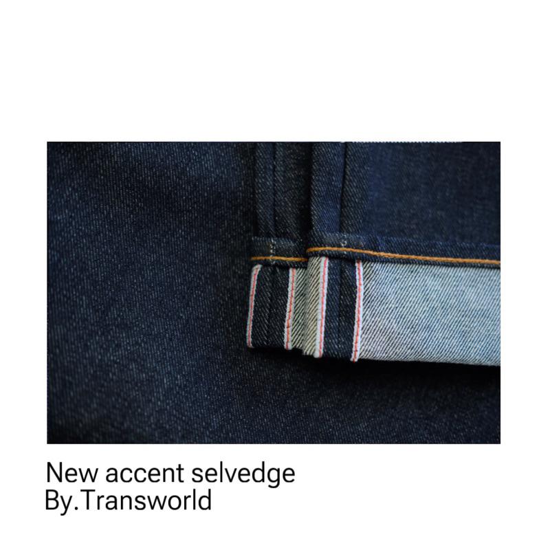 Transworld Celana Denim Selvedge 15 Oz Kaku Accent Black Indigo Art Ramon 5