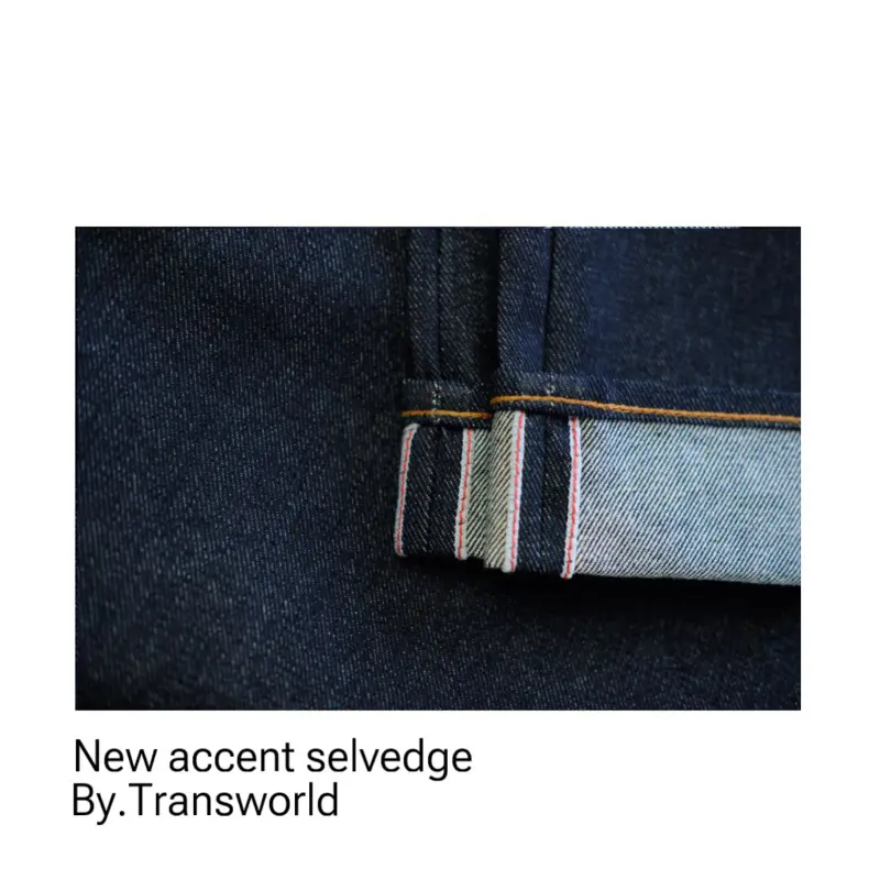 Transworld Celana Denim Selvedge 15 Oz Kaku Accent Black Indigo Art Ramon 5