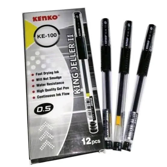 Pulpen Kenko KE-100 KE-100TJ Gel Pen - Stationery Alat Tulis 2