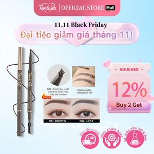 FAVE&KISS Chì Kẻ Mày - Ngòi 2mm, Nét Mịn, Không Thấm Nước, Lâu Trôi, Trang Điểm