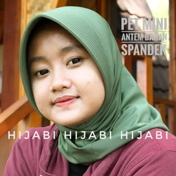 Hijab Instan Sport Pet Mini Antem Atau Pad Kecil Spandek Bergo Kerudung 2