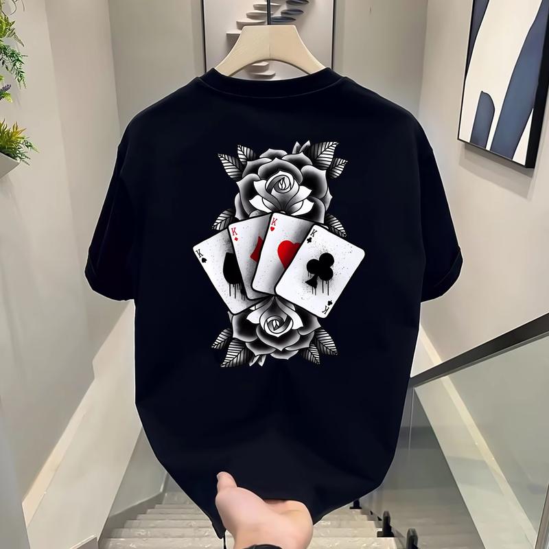 YouTee – Flower Card | Kaos Lengan Pendek Oversize Unisex Premium | 100% Katun Combed 24s | Sablon DTF | Ukuran Jumbo Big S-4XL (LD 128cm) | Anti Gerah Anti Terawang | COD 2