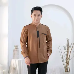 baju koko pria Dewasa muslim katun madinah