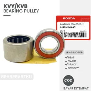 KVY/KVB BEARING PULLEY BEAT, VARIO, SCOOPY, SPACY/ BERING PULI/ PULLY/ BEARING BAMBU/ HONDA