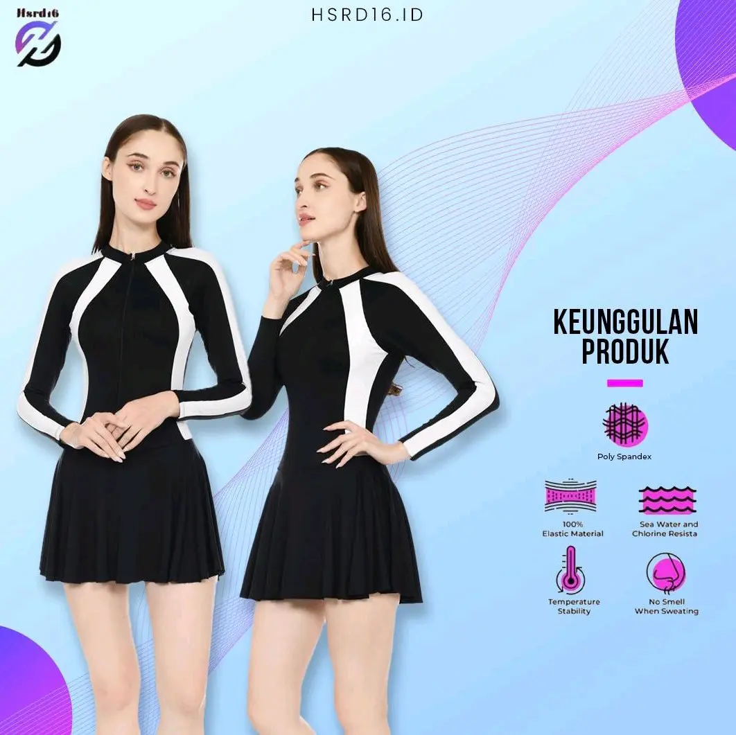 long sleeve one piece swimsuit women swimwear women bodysuit sports student slim sun protection hot spring swimwear Poliester