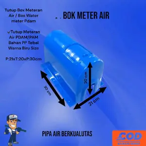 BOK Meter air pdam / pelindung watermeter / Tutup meteran air / Bok watermeter bahan polypropylene warna biru