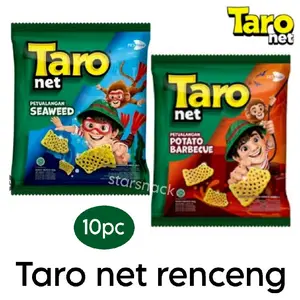 Taro net 8gr potato BBQ rumput laut isi 10pc Renteng
