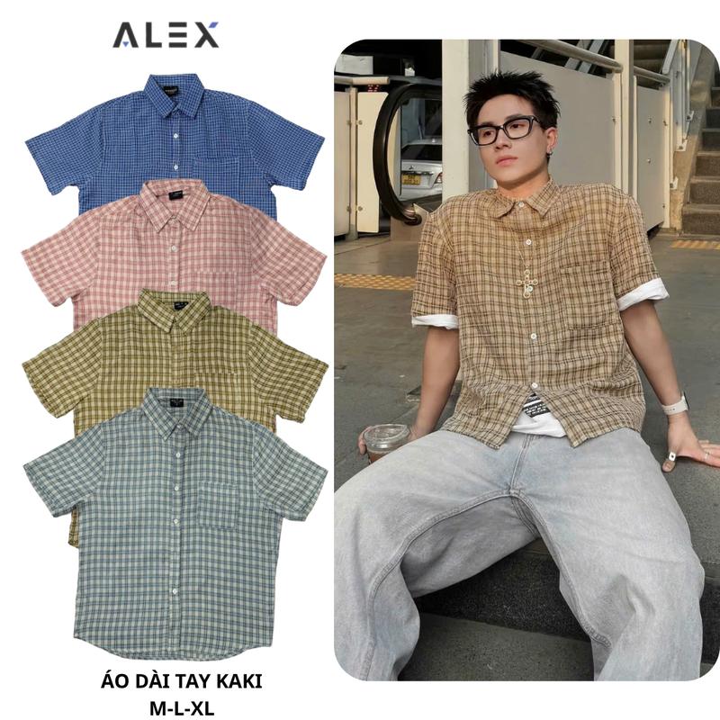 ( ĐÓN HÈ ) Áo sơ mi COTTON A31 đi biển đi học áo đi chơi BST HÈ 2026 , Áo sơ mi cộc tay unisex nam nữ style form rộng ALEXMAN