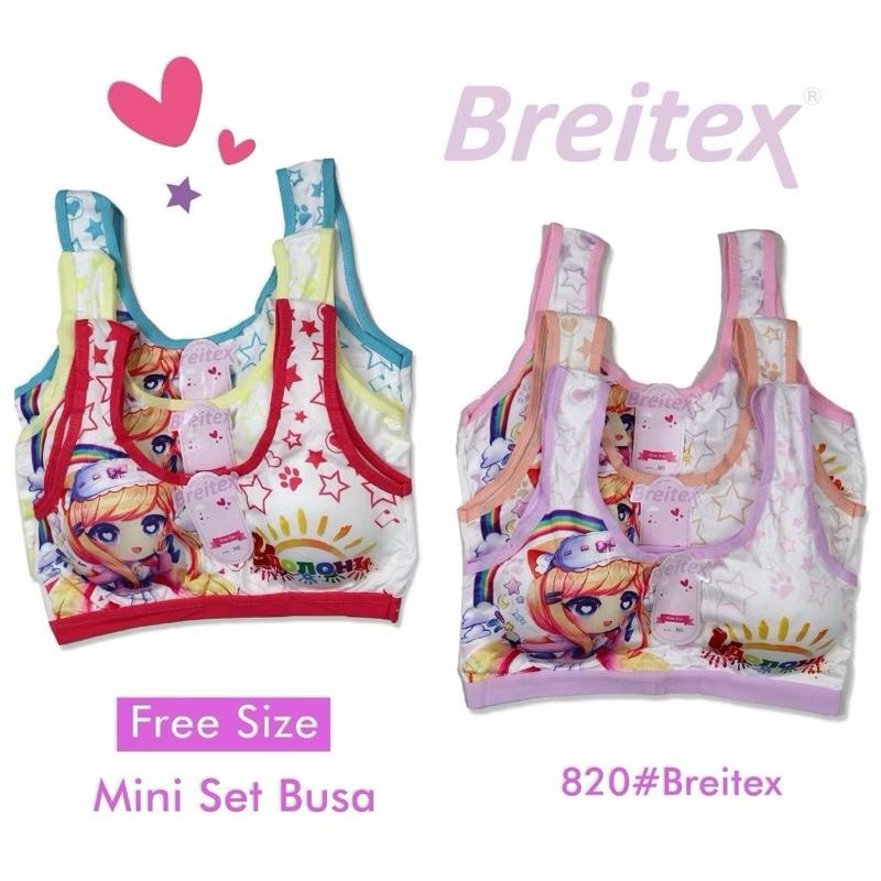 6 Pcs Miniset Anak Bra Kembem Busa Lepas Pasang Motif Lucu Dalaman Anak Wanita Murah - Fashion 4