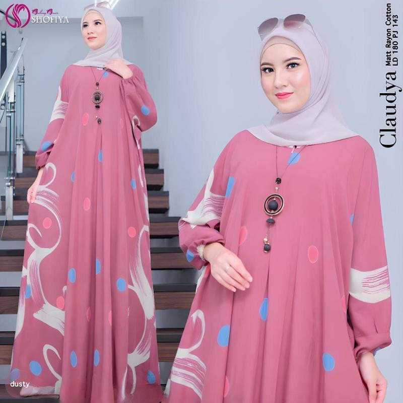 Daster kaftan anisea bercak rayon tebal kaftan sultan mewah wanita muslim dewasa kaftan rayon premium kaftan rayon jumbo Flare Sleeve Green 1