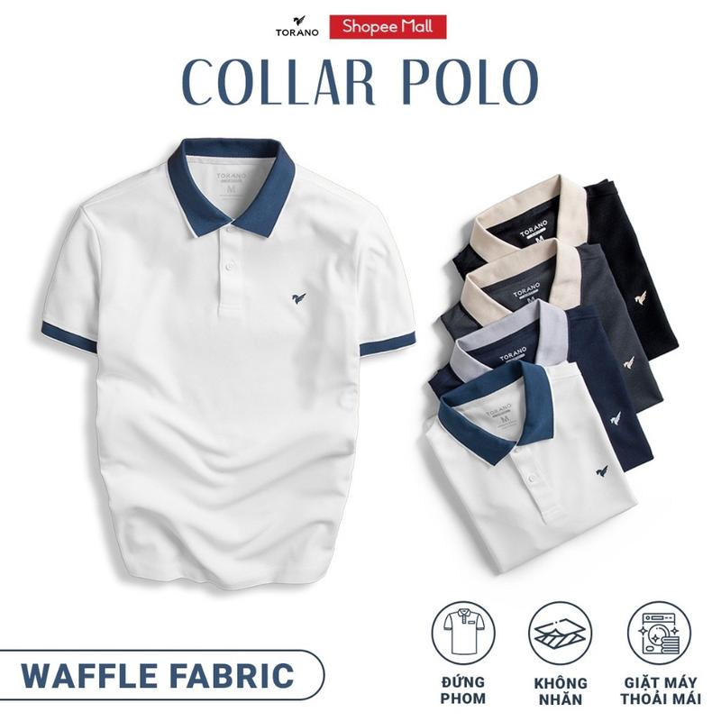 TOP Áo polo nam TORANO COLLAR POLO Chất vải Waffle hiệu ứng tinh tế, thoáng…