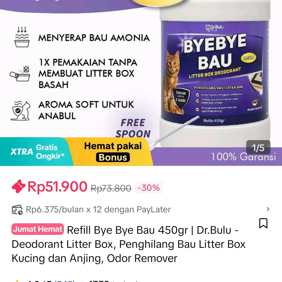 oenghilang bau kucing, ruangan bersih dan higienis untuk lebih nyaman