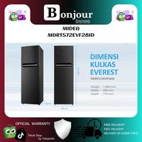 Gambar Kulkas Midea Inverter MDRT572EVF28ID 428 Liter Kulkas 2 Pintu No Frost - BLACK dari Bonjour Electronic Official Kota Depok 2 Tokopedia