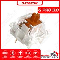 Gambar SWITCH - GATERON - G PRO 3.0 - 3 PIN - PCB MOUNT - LUBED - WHITE dari Rumah Keyboard Kota Administrasi Jakarta Barat 4 Tokopedia
