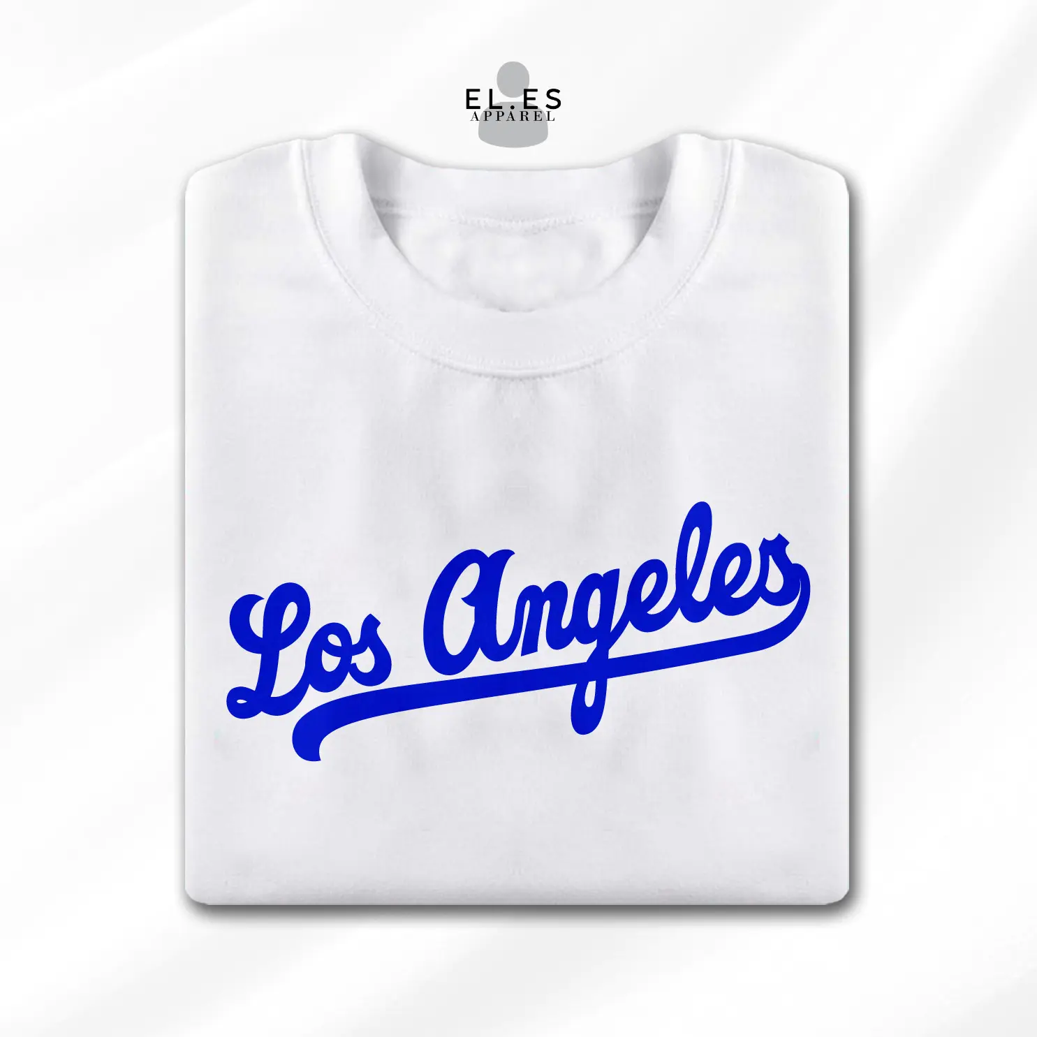LA Cursive Trending Minamalist Print Tshirt Unisex for Men and Women Round Neck Tees| EL.ES Apparel Menswear Top Short Sleeve Streetwear Casual Crewneck