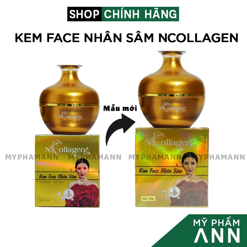 Kem Face Nhân Sâm N Collagen Chính Hãng 18gr - Tặng Tẩy Tế Bào Chết