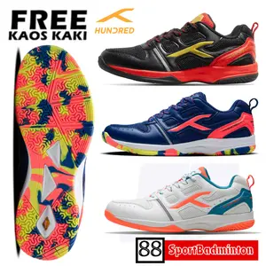 Hundred BLAST HBFS-4M005 Badminton Shoes - Sepatu Badminton Original Hundred