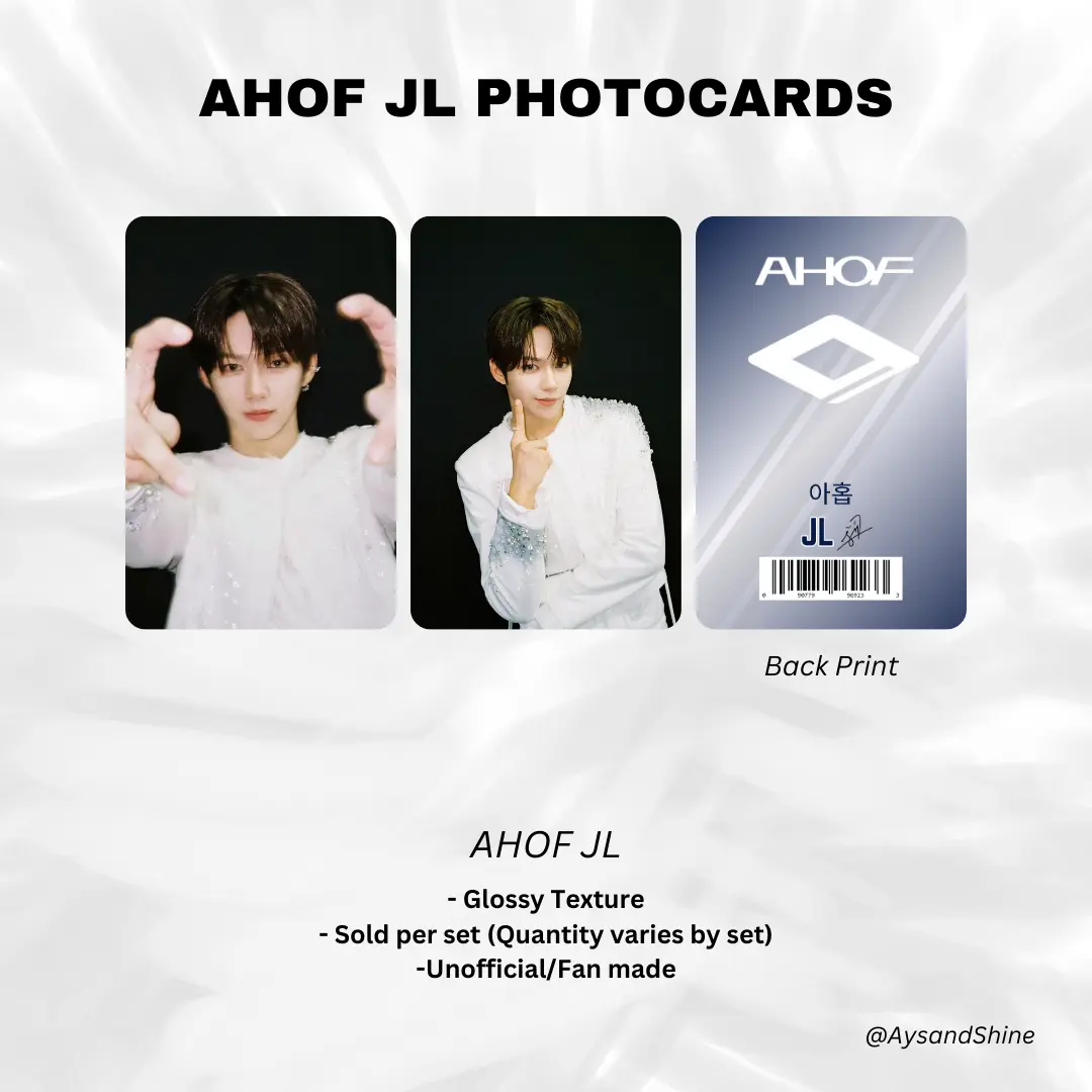AHOF JL Photocards (JL, Steven, Shuaibo, Juwon, Jeongwoo, Chih En
