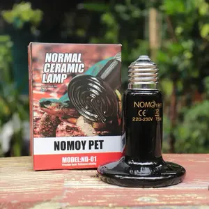 ceramic lamp 75w nomoypet / lampu keramik reptil torto kura darat iguana